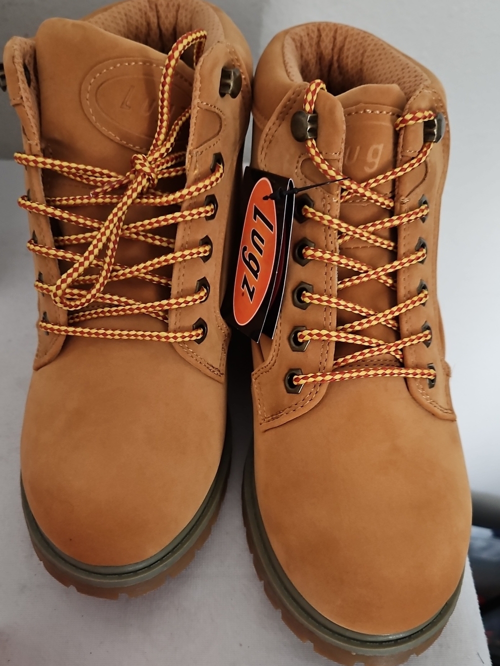Lugz Slip Resistant Lace Up Golden Wheat Women's Ankle Boots - Picture 3 of 7
